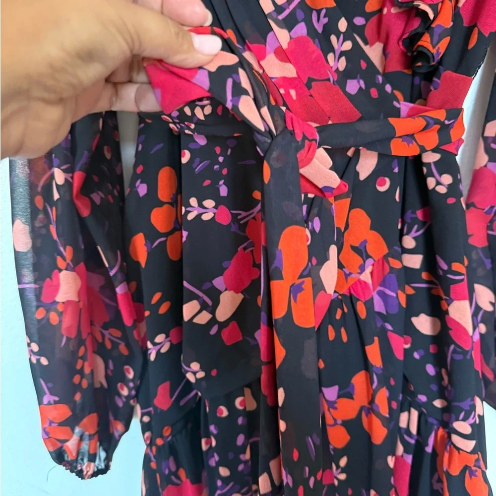 SLATE AND WILLOW FLORAL MIDI WRAP DRESS- EUC- XXL - Picture 15 of 16